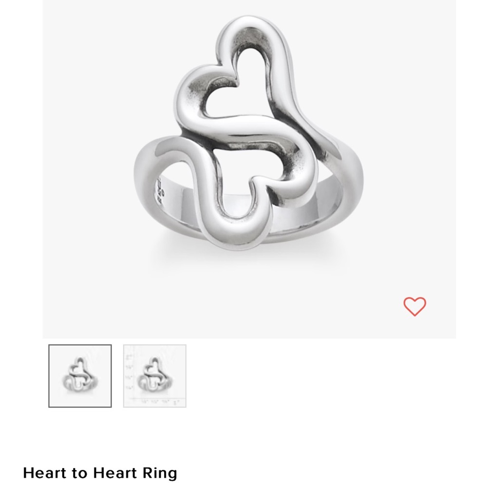 Heart to Heart Ring size 6.5